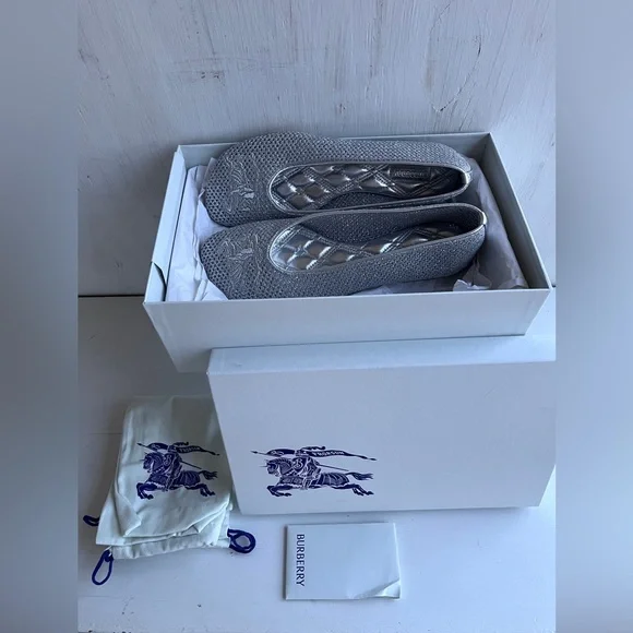 BURBERRY Mesh Ballerina Flat Size 37 - Picture 11 of 14